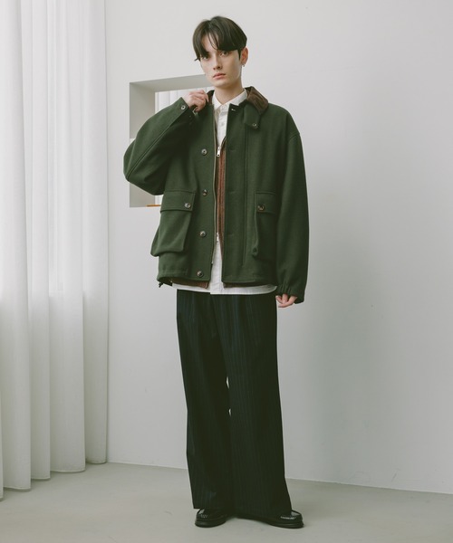 RAGEBLUE（レイジブルー）の「TRストレッチ/ピンストライプワイドパンツ（スラックス・メンズ・ブラウン/ネイビー・MEDIUM/LARGE）」の15枚目の写真