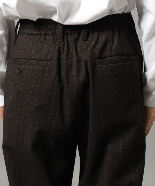 RAGEBLUE（レイジブルー）の「TRストレッチ/ピンストライプワイドパンツ（スラックス・メンズ・ブラウン/ネイビー・MEDIUM/LARGE）」の19枚目の写真