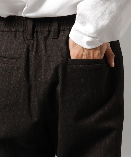 RAGEBLUE（レイジブルー）の「TRストレッチ/ピンストライプワイドパンツ（スラックス・メンズ・ブラウン/ネイビー・MEDIUM/LARGE）」の20枚目の写真