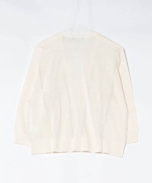 NOMBRE IMPAIR（ノンブルアンペール）の「ハイツイストコットン　タックラインVカーデ（カーディガン/ボレロ・レディース・ブルー/ライトグリーン/ホワイト・FREE）」の11枚目の写真