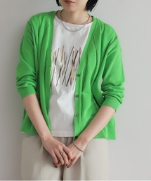 NOMBRE IMPAIR | ハイツイストコットン　タックラインVカーデ(カーディガン/ボレロ)