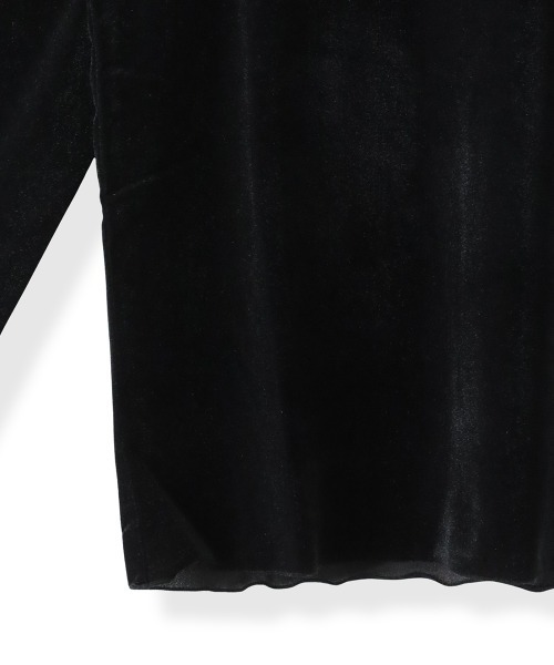 Viaggio Blu(ビアッジョブルー)の「シアーベロアカットソー≪手洗い可能≫(Tシャツ/カットソー・レディース・ブラック/ホワイト・M/L)」の22枚目の写真