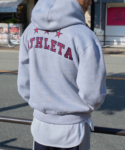 ATHLETA アスレタ グレー スウェットセット Lサイズ 中フリース素材