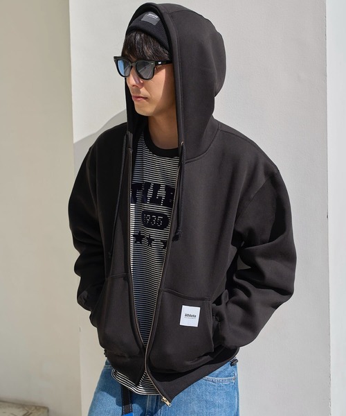 セール】［ athleta ］裏起毛スウェットジップアップフーディ