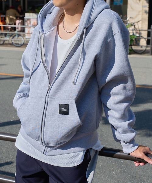 ATHLETA アスレタ 裏起毛スウェット ジップ パーカー athleta ］裏起毛スウェットジップアップフーディ（パーカー
