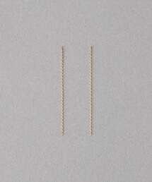 K18YG ミラーカットチェーン ピアス（ピアス（両耳用））｜ete（エテ