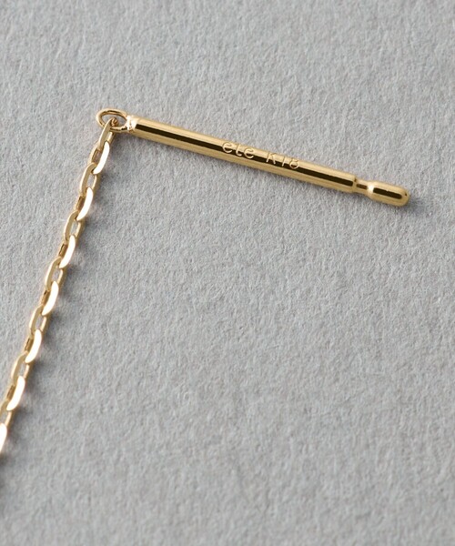 【ete】K18YG チェーン ピアス K18YG ミラーカットチェーン ピアス（ピアス（両耳用））｜ete（エテ