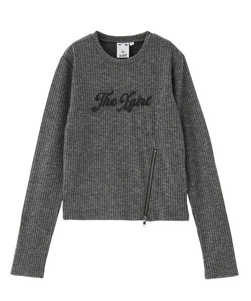 ZIP HEM COMPACT RIBBED TOP（Tシャツ/カットソー）｜X-girl（エックス