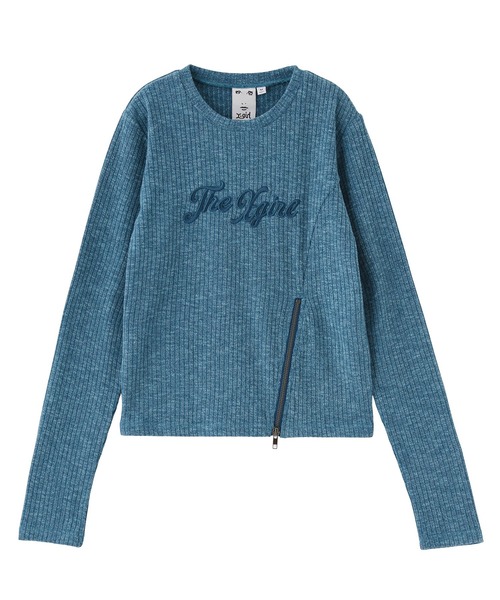 ZIP HEM COMPACT RIBBED TOP（Tシャツ/カットソー）｜X-girl（エックス