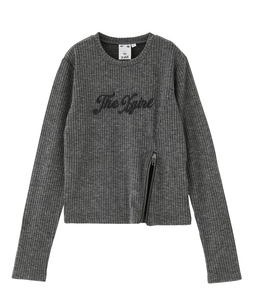 ZIP HEM COMPACT RIBBED TOP（Tシャツ/カットソー）｜X-girl（エックス