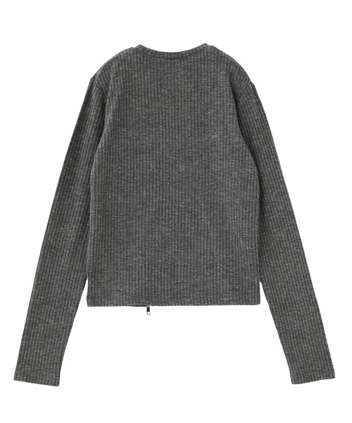 トップス Reee ZIP HEM COMPACT RIBBED TOP（Tシャツ/カットソー）｜X-girl（エックス