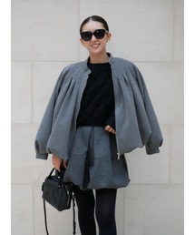 BeBeoD（べベッド）の「タックデザインバルーンジャケット（ノーカラージャケット）」