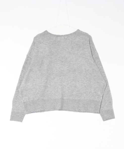 Elura（エルーラ）の「モヘアライクVネックプルオーバー/628845（ニット/セーター・レディース・グレー/ネイビー/ライトピンク・FREE）」の11枚目の写真