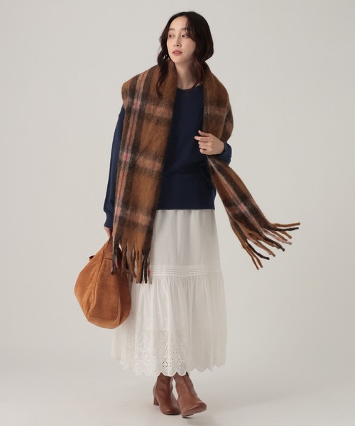 Elura（エルーラ）の「モヘアライクVネックプルオーバー/628845（ニット/セーター・レディース・グレー/ネイビー/ライトピンク・FREE）」の21枚目の写真