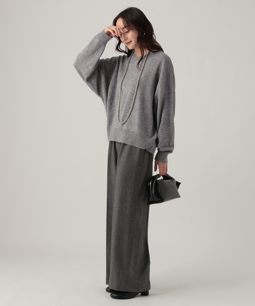 Elura（エルーラ）の「モヘアライクVネックプルオーバー/628845（ニット/セーター・レディース・グレー/ネイビー/ライトピンク・FREE）」の15枚目の写真