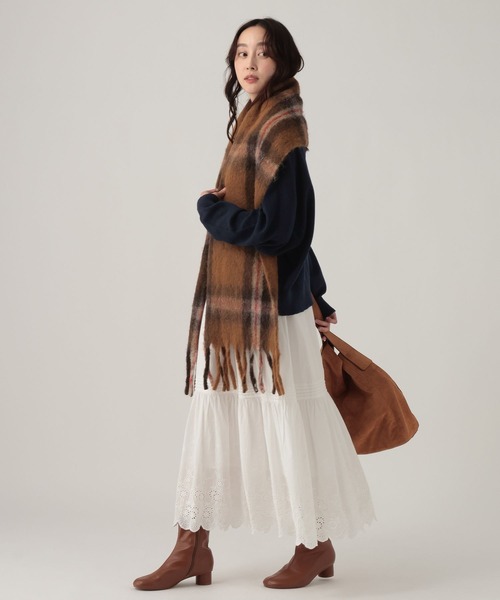 Elura（エルーラ）の「モヘアライクVネックプルオーバー/628845（ニット/セーター・レディース・グレー/ネイビー/ライトピンク・FREE）」の22枚目の写真