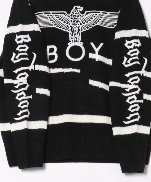 BOY LONDON(ボーイロンドン)の「【BOY LONDON】BOY Embroidery Puzzle KNIT(ニット/セーター・メンズ・ブラック・MEDIUM/LARGE)」の13枚目の写真