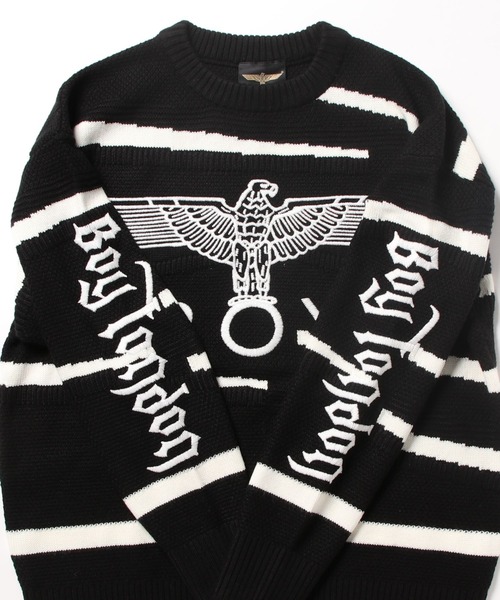 BOY LONDON(ボーイロンドン)の「【BOY LONDON】BOY Embroidery Puzzle KNIT(ニット/セーター・メンズ・ブラック・MEDIUM/LARGE)」の11枚目の写真