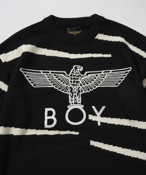 BOY LONDON(ボーイロンドン)の「【BOY LONDON】BOY Embroidery Puzzle KNIT(ニット/セーター・メンズ・ブラック・MEDIUM/LARGE)」の6枚目の写真