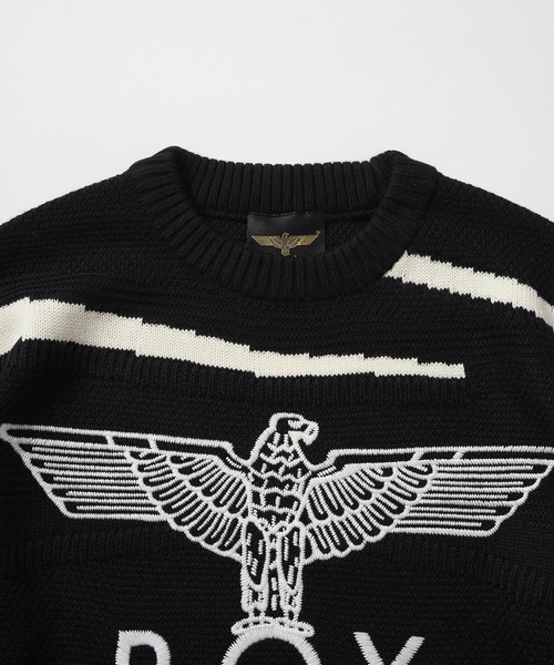 BOY LONDON(ボーイロンドン)の「【BOY LONDON】BOY Embroidery Puzzle KNIT(ニット/セーター・メンズ・ブラック・MEDIUM/LARGE)」の8枚目の写真