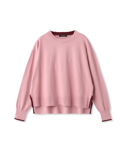 LAUTREAMONT（ロートレアモン）の「【WEB限定】カラー配色ニット≪洗える≫（ニット/セーター・レディース・ダークネイビー/グリーン系その他/ホワイト系その他/ピンク系その他・9号）」の11枚目の写真