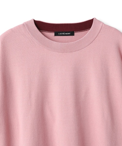 LAUTREAMONT（ロートレアモン）の「【WEB限定】カラー配色ニット≪洗える≫（ニット/セーター・レディース・ダークネイビー/グリーン系その他/ホワイト系その他/ピンク系その他・9号）」の13枚目の写真