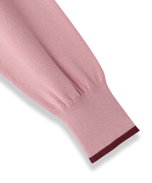 LAUTREAMONT（ロートレアモン）の「【WEB限定】カラー配色ニット≪洗える≫（ニット/セーター・レディース・ダークネイビー/グリーン系その他/ホワイト系その他/ピンク系その他・9号）」の14枚目の写真