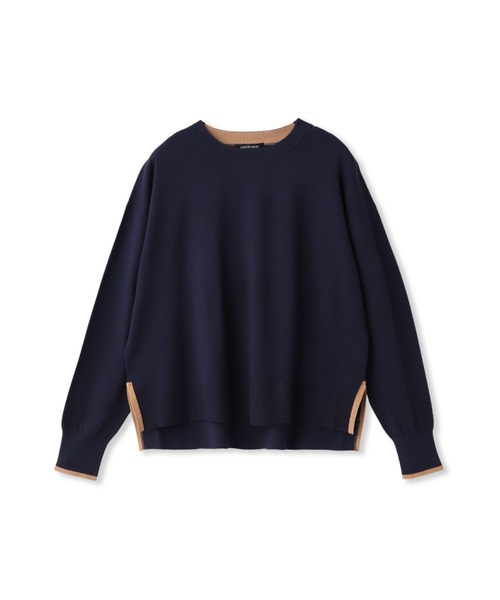 LAUTREAMONT（ロートレアモン）の「【WEB限定】カラー配色ニット≪洗える≫（ニット/セーター・レディース・ダークネイビー/グリーン系その他/ホワイト系その他/ピンク系その他・9号）」の18枚目の写真