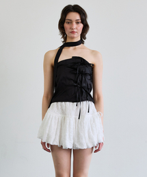 ELFIN SCARF TOP / BLACK
