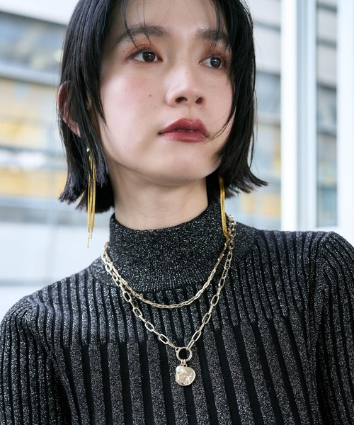 HARE(ハレ)の「2レンパーツツキネックレス(HARE)(ネックレス・レディース・シルバー/ゴールド・FREE)」の7枚目の写真