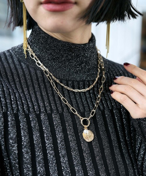 HARE(ハレ)の「2レンパーツツキネックレス(HARE)(ネックレス・レディース・シルバー/ゴールド・FREE)」の11枚目の写真