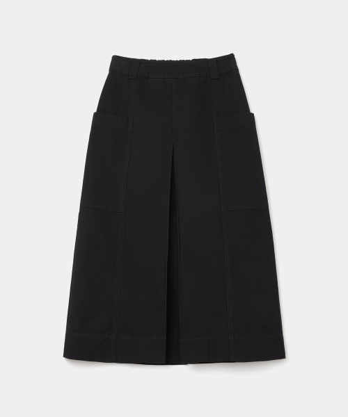 UNIFORM BRIDGE(ユニフォームブリッジ)の「pocket long skirt(womens) black(スカート・レディース・その他・MEDIUM/SMALL)」の1枚目の写真