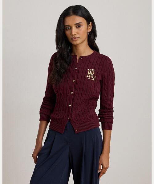 ケーブルニット コットン カーディガン（カーディガン/ボレロ