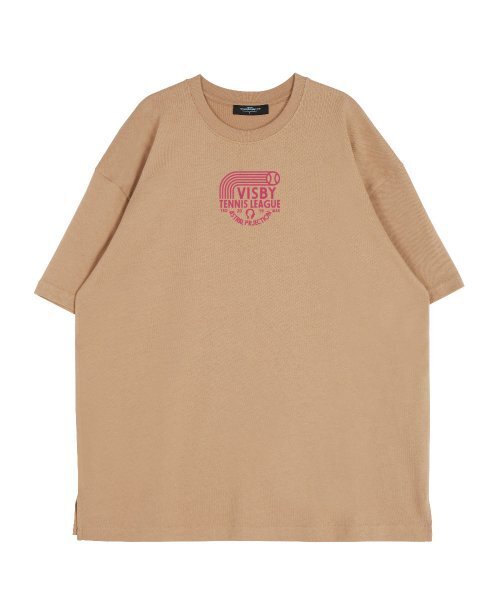 ASTRAL PROJECTION（アストラルプロジェクション）の「ビスビテニスリーグラウンドネック15番手綿半袖Tシャツ_ベージュ（Tシャツ/カットソー・レディース・その他・MEDIUM/X-LARGE/LARGE）」の2枚目の写真