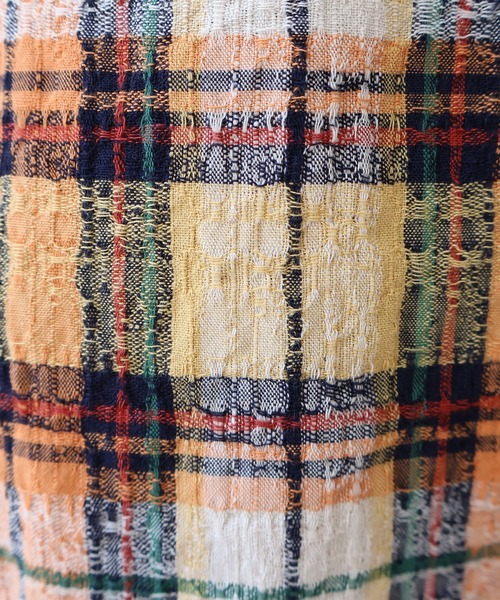 bulle de savon(ビュルデサボン)の「●broken dobby check サロペット(サロペット/オーバーオール・レディース・イエロー/ブルーグレー・FREE)」の12枚目の写真