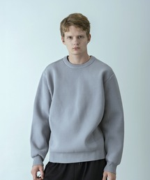 +phenix（プラスフェニックス）の「【WEB・直営店限定】+phenix(プラスフェニックス)HYBRID KNIT LONGSLEEVE PULLOVER ハイブリッド ニット ロングスリーブ プルオーバー（軽量/通気性）（ニット/セーター）」