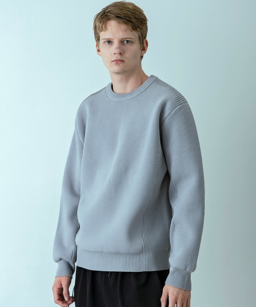 +phenix(プラスフェニックス)の「【WEB・直営店限定】+phenix(プラスフェニックス)HYBRID KNIT LONGSLEEVE PULLOVER ハイブリッド ニット ロングスリーブ プルオーバー(軽量/通気性)(ニット/セーター・メンズ・アイボリー/グレー/ブラック・XL/L/M/S)」の21枚目の写真