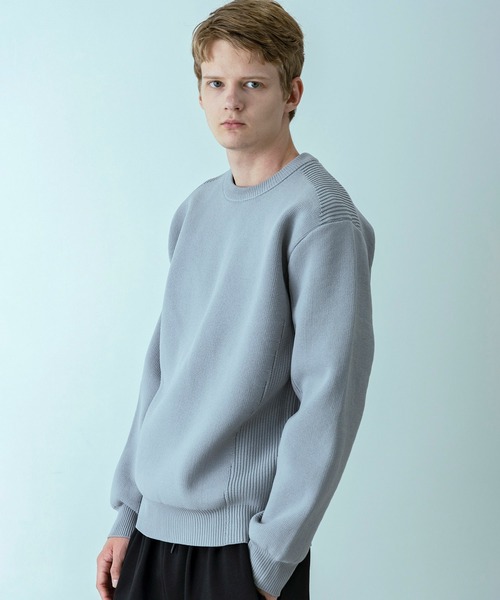+phenix(プラスフェニックス)の「【WEB・直営店限定】+phenix(プラスフェニックス)HYBRID KNIT LONGSLEEVE PULLOVER ハイブリッド ニット ロングスリーブ プルオーバー(軽量/通気性)(ニット/セーター・メンズ・アイボリー/グレー/ブラック・XL/L/M/S)」の22枚目の写真