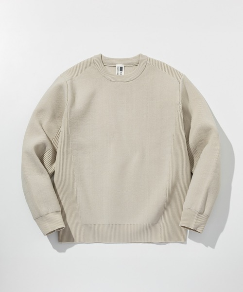 +phenix(プラスフェニックス)の「【WEB・直営店限定】+phenix(プラスフェニックス)HYBRID KNIT LONGSLEEVE PULLOVER ハイブリッド ニット ロングスリーブ プルオーバー(軽量/通気性)(ニット/セーター・メンズ・アイボリー/グレー/ブラック・XL/L/M/S)」の16枚目の写真