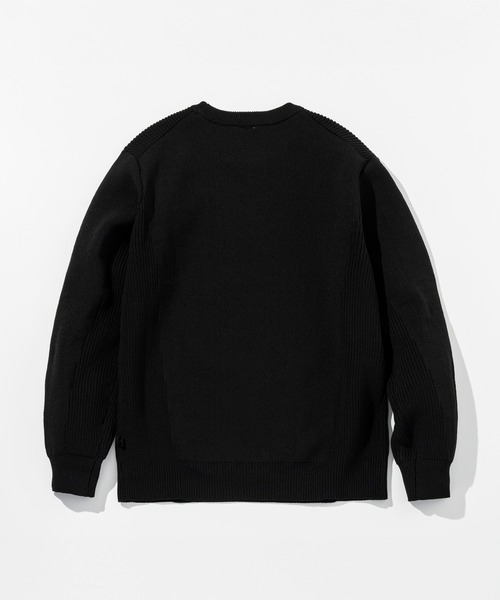 +phenix(プラスフェニックス)の「【WEB・直営店限定】+phenix(プラスフェニックス)HYBRID KNIT LONGSLEEVE PULLOVER ハイブリッド ニット ロングスリーブ プルオーバー(軽量/通気性)(ニット/セーター・メンズ・アイボリー/グレー/ブラック・XL/L/M/S)」の5枚目の写真