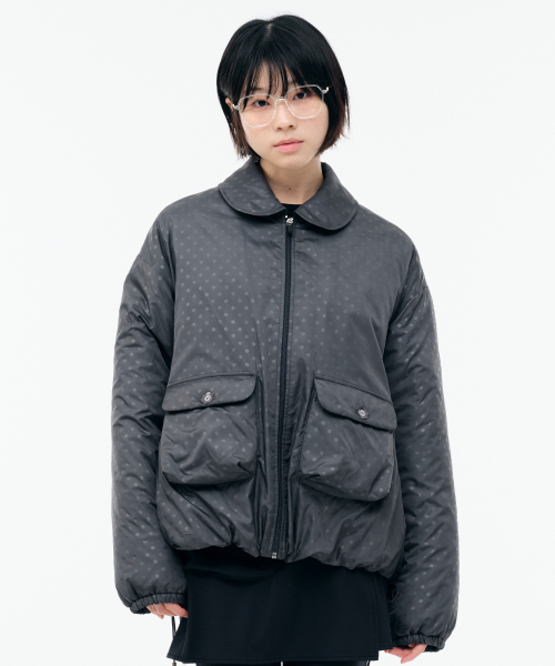 喪服・礼服】袱紗も入る多ポケット仕様 洗える防しわ水玉レース