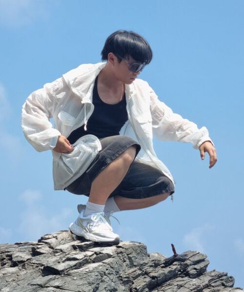ANOLORCODE(アノローコード)の「ノーブルダイハーフデニムパンツ(ブラウン)(その他パンツ・レディース・その他・SMALL/MEDIUM/LARGE)」の9枚目の写真