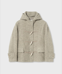 NONBLANK（ノンブランク）の「ウィメンズ デタッチャブル フード ダッフル ハーフコート_BEIGE（ダッフルコート）」