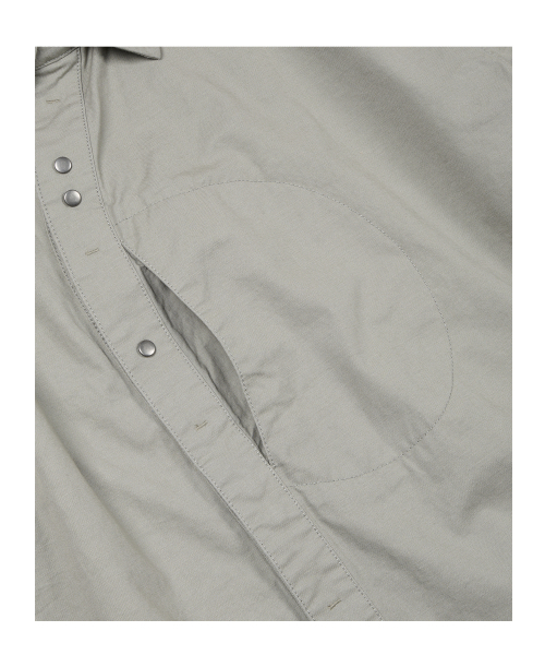 ETCE(イーティーシーイー)の「CURVED COTTON SHIRTS (GRAY)(シャツ/ブラウス・メンズ・その他・MEDIUM/LARGE/X-LARGE)」の4枚目の写真