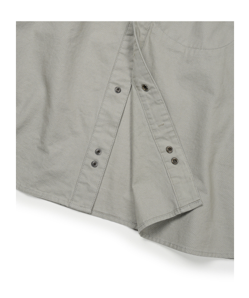 ETCE(イーティーシーイー)の「CURVED COTTON SHIRTS (GRAY)(シャツ/ブラウス・メンズ・その他・MEDIUM/LARGE/X-LARGE)」の5枚目の写真