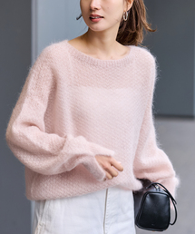 FRAMeWORK | モヘヤmix カノコ柄プルオーバー(ニット/セーター)