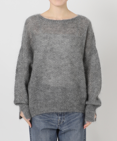 FRAMeWORK モヘアニット モヘヤmix カノコ柄プルオーバー（ニット／セーター）｜FRAMeWORK