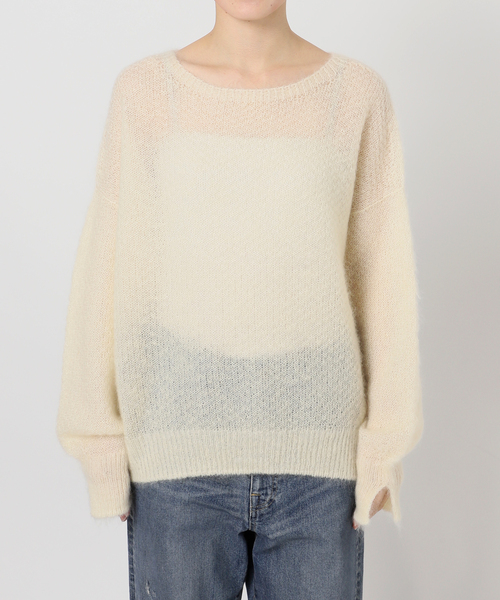 モヘヤmix カノコ柄プルオーバー（ニット/セーター）｜FRAMeWORK