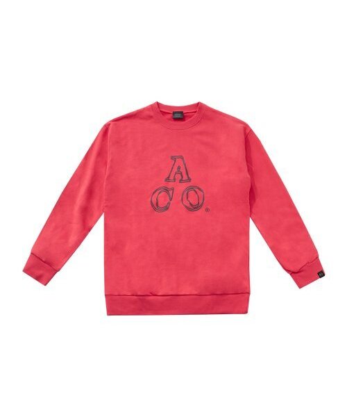 APOSTROPHE COMMA(アポストロフィコンマ)の「ACOロゴスウェットシャツ(ホットピンク/チャコール)(スウェット・レディース・ピンク・LARGE/MEDIUM)」の2枚目の写真