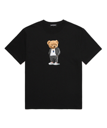 VANNWORKS（バンワークス）の「COMPORT BEAR NO.2 オーバーサイズ 半袖Tシャツ (VNDTS237) ブラック（Tシャツ/カットソー）」